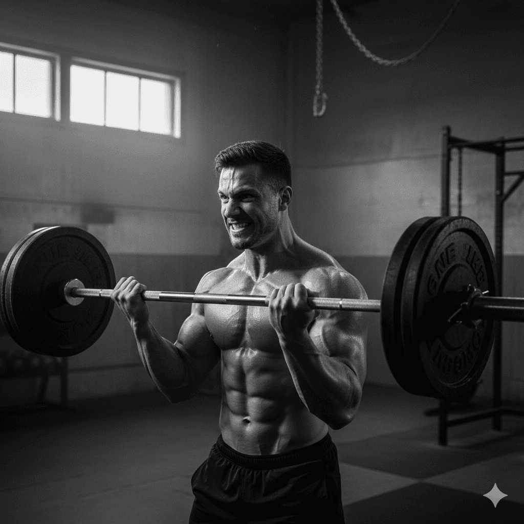 トレーニングする人